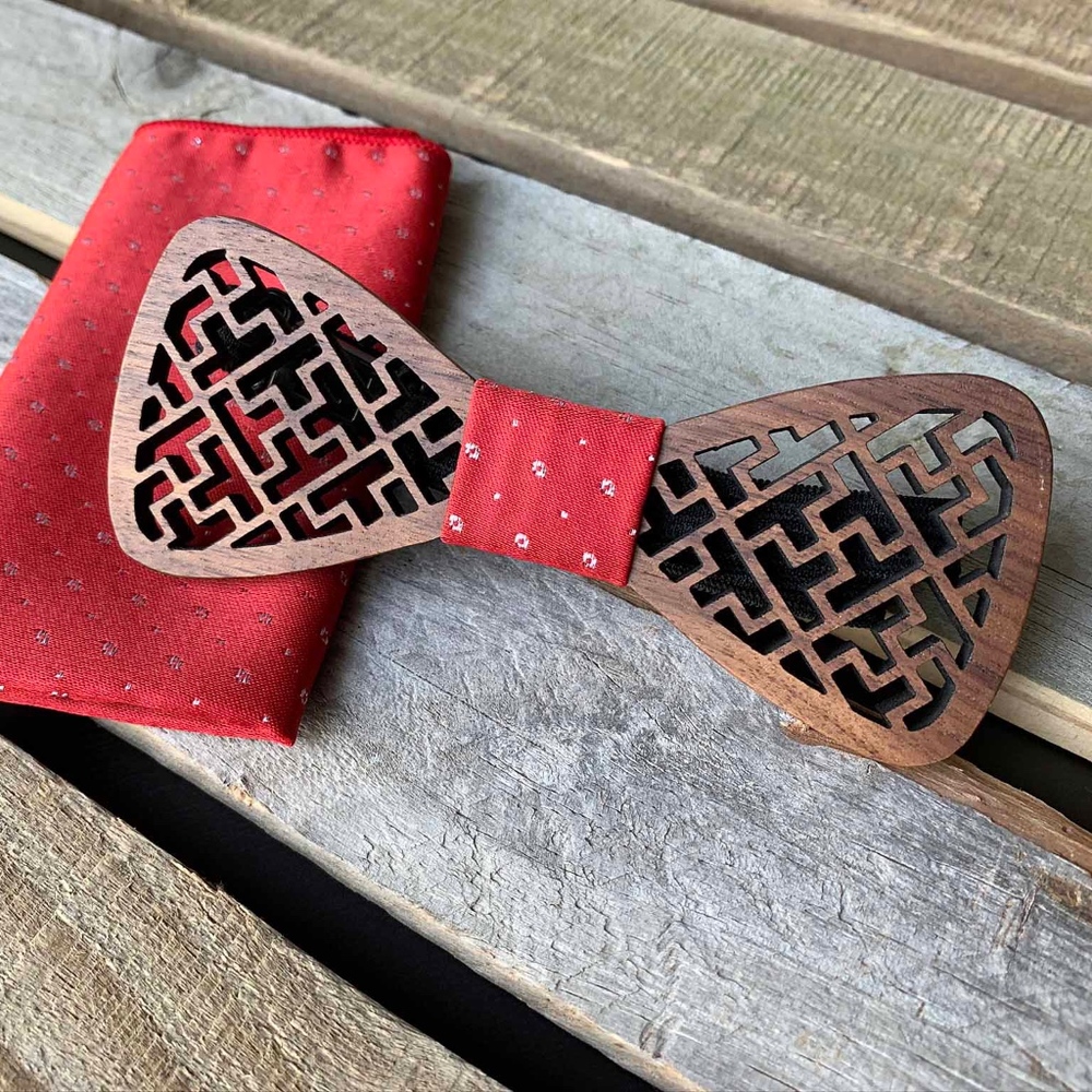 Men's Wooden Bow Tie